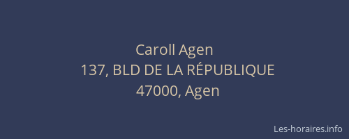 Caroll Agen