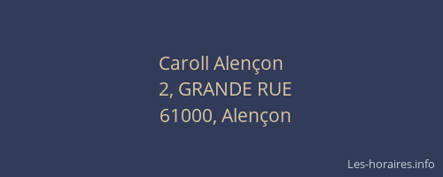 Caroll Alençon