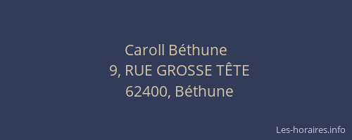 Caroll B&eacute;thune