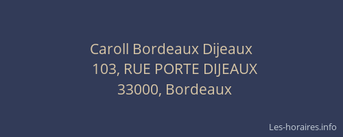 Caroll Bordeaux Dijeaux
