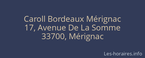 Caroll Bordeaux Mérignac