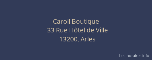 Caroll Boutique