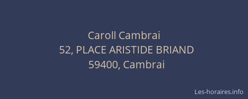 Caroll Cambrai
