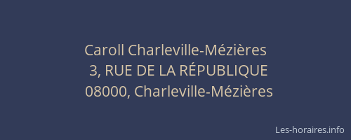 Caroll Charleville-Mézières