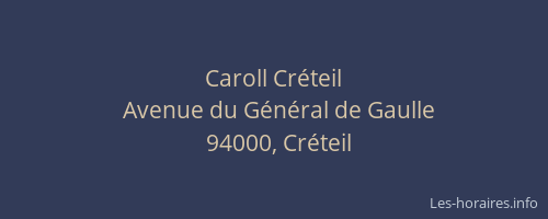 Caroll Cr&eacute;teil