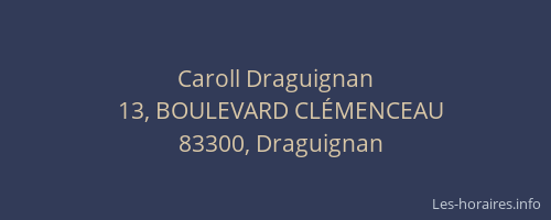 Caroll Draguignan