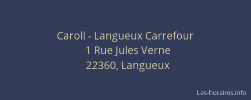 Caroll - Langueux Carrefour
