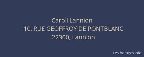 Caroll Lannion
