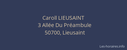 Caroll LIEUSAINT