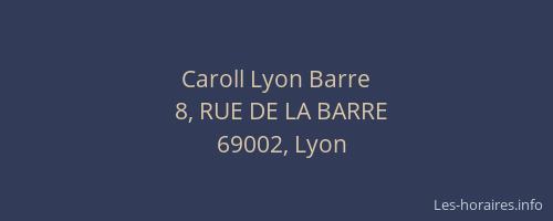 Caroll Lyon Barre
