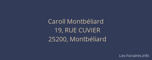Caroll Montbéliard