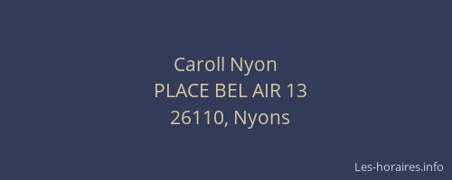 Caroll Nyon