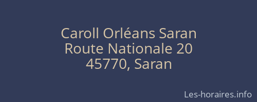 Caroll Orléans Saran