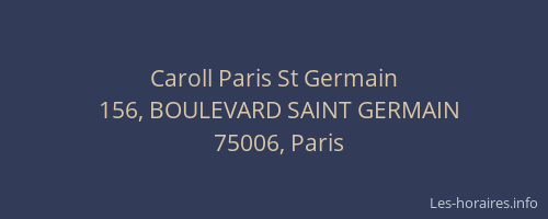 Caroll Paris St Germain