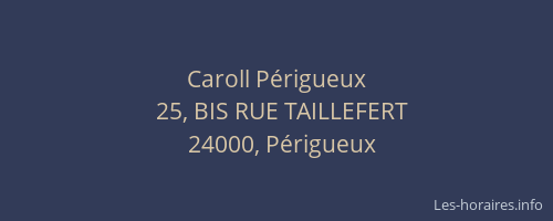 Caroll Périgueux