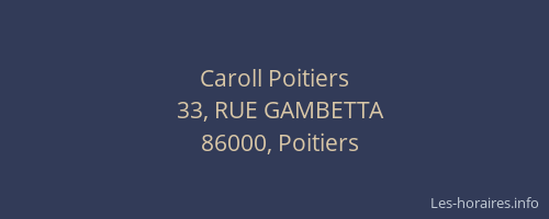 Caroll Poitiers