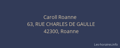 Caroll Roanne