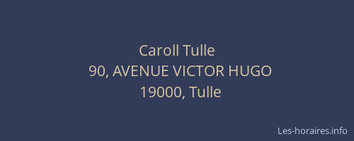 Caroll Tulle