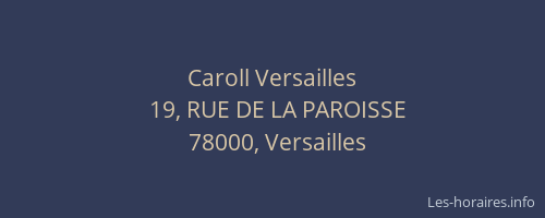 Caroll Versailles
