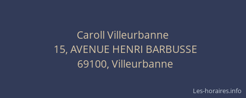 Caroll Villeurbanne