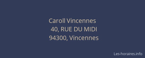 Caroll Vincennes