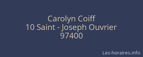 Carolyn Coiff
