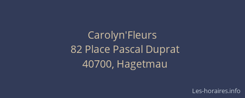 Carolyn'Fleurs