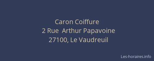 Caron Coiffure