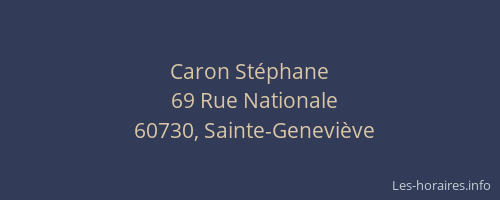 Caron Stéphane