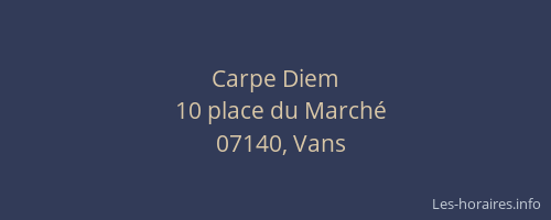 Carpe Diem