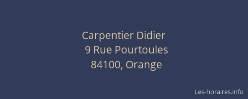 Carpentier Didier