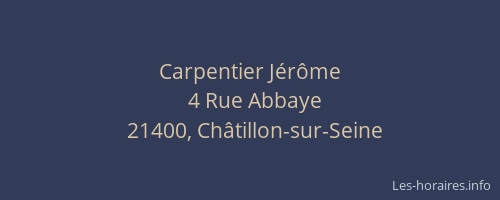 Carpentier Jérôme