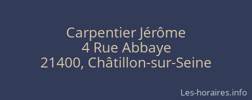 Carpentier Jérôme