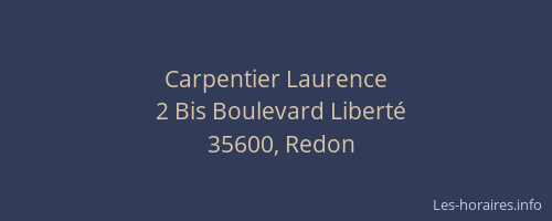 Carpentier Laurence