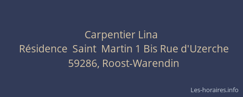 Carpentier Lina