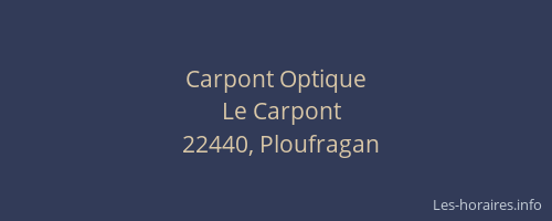 Carpont Optique