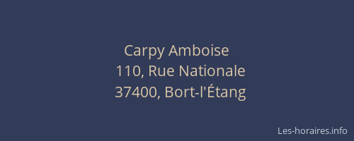 Carpy Amboise