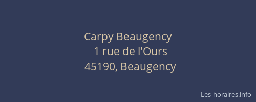 Carpy Beaugency
