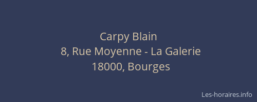 Carpy Blain