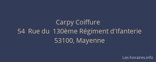 Carpy Coiffure