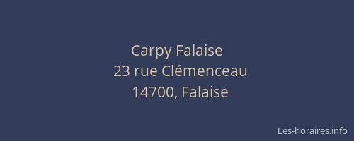 Carpy Falaise