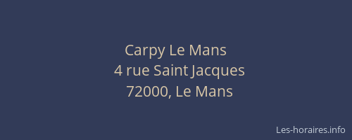 Carpy Le Mans