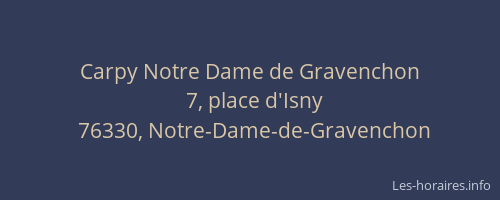 Carpy Notre Dame de Gravenchon