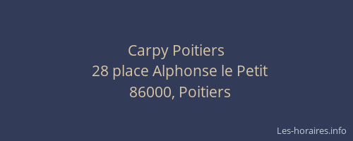 Carpy Poitiers