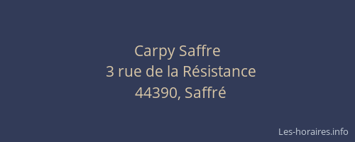 Carpy Saffre