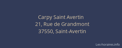 Carpy Saint Avertin