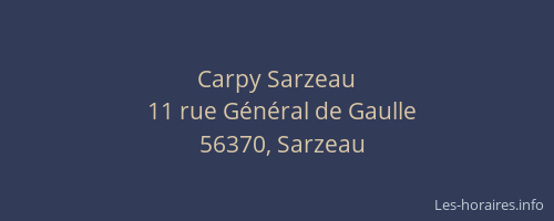 Carpy Sarzeau
