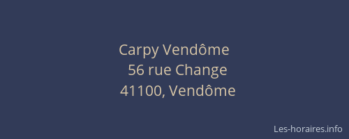 Carpy Vendôme