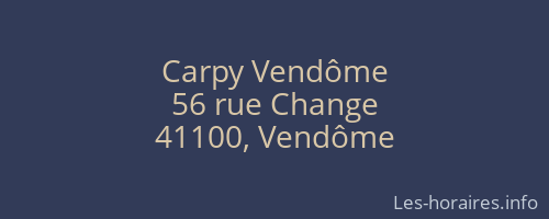 Carpy Vendôme
