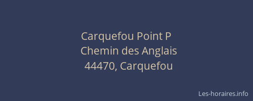 Carquefou Point P